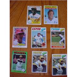 Lot Of 8 Baseball Cards