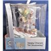 Image 1 : Precious Moments Hanging Ornament "Girl Snowboarding" 2004 - In Box