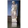 Image 1 : Greco-Roman Statue, Goddess of the Harvest, on Base, Solid Marble 17" x 17" x 85"H