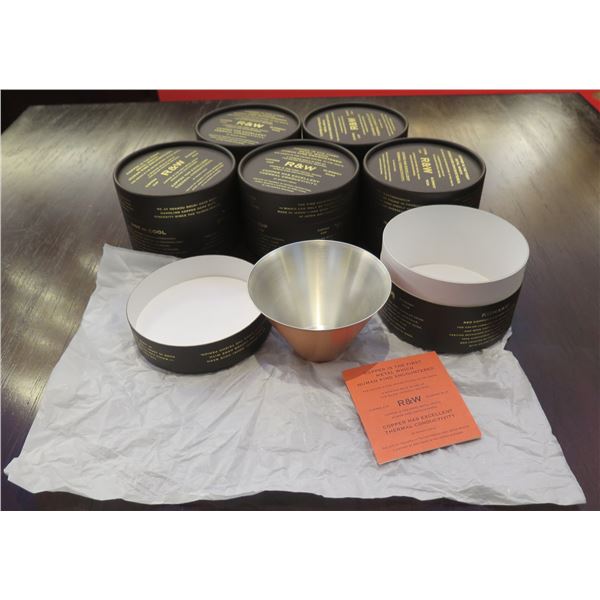 Qty 6 R&W Copper Cups in Original Packaging