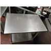 Image 2 : Metal Rolling Kitchen Prep Table w/ Undershelf 24"x36"x36"