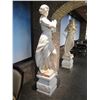 Image 8 : Greco-Roman Statue, Goddess of the Hearth, on Base, Solid Marble 17" x 17" x 84"H