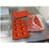 Image 2 : Multiple Red Escargot Trays & Cambro Plastic Storage