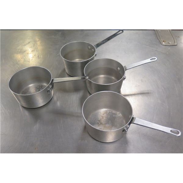 Qty 4 Pots w/ Handles 6  Diameter