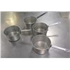 Image 1 : Qty 4 Pots w/ Handles 6" Diameter