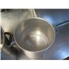 Image 11 : Qty 3 Stock Pots w/ Handles 10"-13" Diameter (1 w/ Lid)