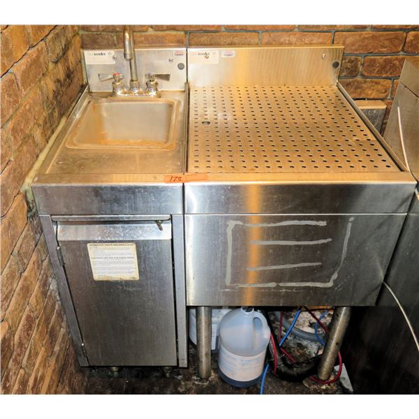 Glastender SWB-124 Metal Sink w/ Drain