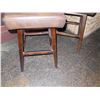 Image 3 : Qty 2 Wooden Upholstered Bar Stools 42"H