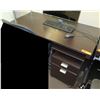 Image 1 : Desk w/ Wooden Legs 23"x48" (Contents not included)