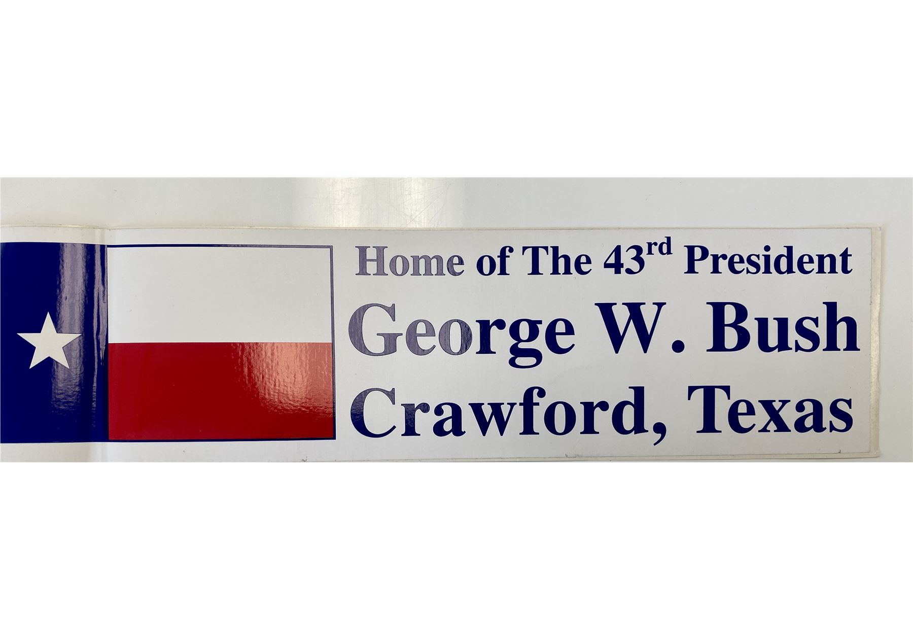 43rd President George W Bush bumper sticker