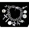 Image 1 : ESTATE STERLING SILVER CHARM BRACELET