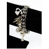 Image 2 : ESTATE STERLING SILVER CHARM BRACELET