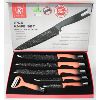 Image 1 : KITCHEN KING 6PCS KNIFE SET - ORANGE HANDLE