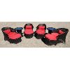 Image 1 : FOUR CHAIR PATIO SET WITH LEG RESTS & TABLES