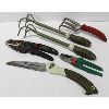 Image 1 : ASST. GARDEN HAND TOOLS W/ WORTH FOLDING HAND SAW