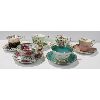 Image 1 : 6 ASST MATCHING BONE CHINA CUPS & SAUCERS