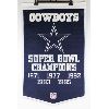 Image 1 : LARGE COWBOYS SUPERBOWL CHAMPOINS NFL BANNER 