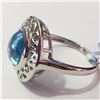 Image 3 : JP933-109 4.85CT SILVER BLUE TOPAZ SIZE 10.5 RING
