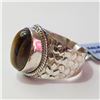 Image 3 : JP993-114 6.15CT SILVER TIGER EYE SIZE 8 RING