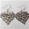 Image 1 : JP933-125 SILVER HEART DESIGNED EARRINGS