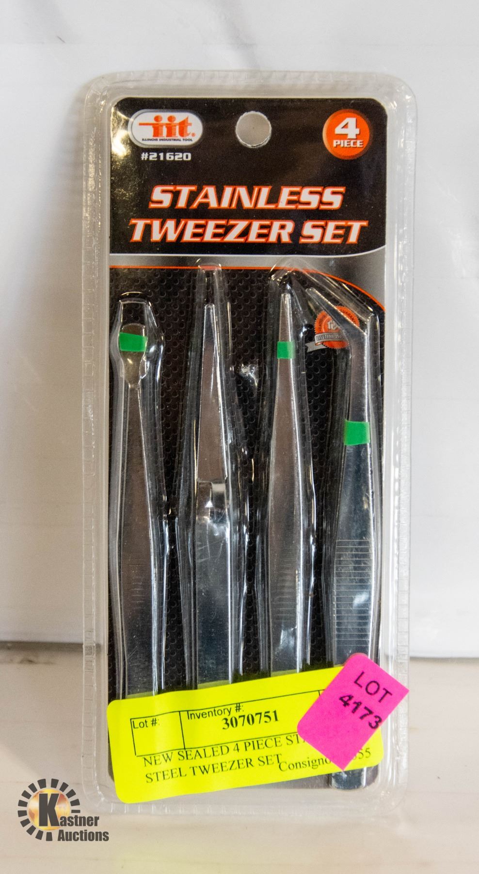 Tweezers Set 4-piece,Professional Stainless Steel Slant Tip And Pointed