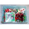 Image 1 : VINTAGE CHRISTMAS ITEMS- BOX LOT