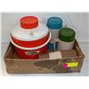 Image 1 : VINTAGE THERMOSES- ASST. LOT OF 4