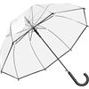 Image 2 : NEW CLEAR WEDDING UMBRELLA WITH BLACK TRIM