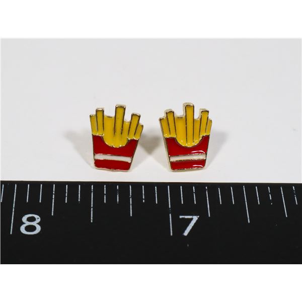 NEW FRENCH FRY STUD EARRINGS