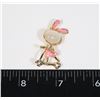 Image 1 : NEW PINK SKIRT BUNNY ON SCOOTER