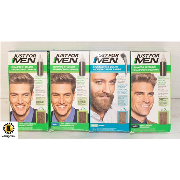 4 BOXES JUST FOR MEN HAIP COLORÿ