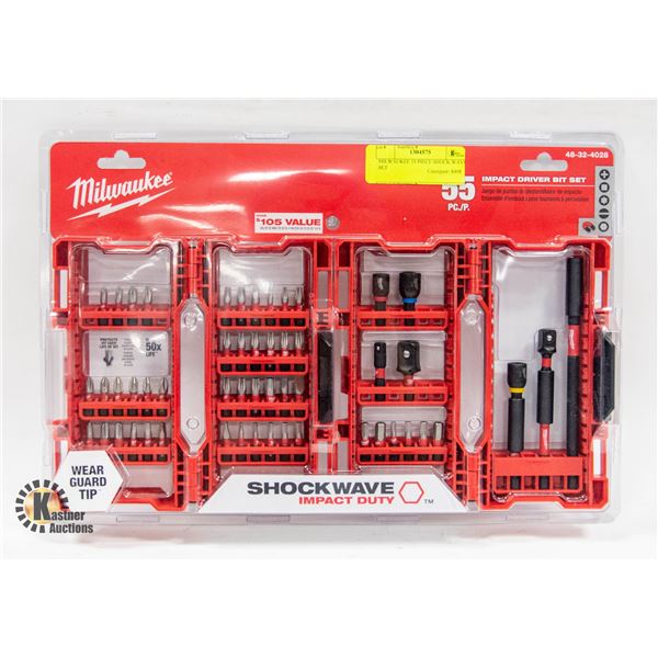 MILWAUKEE 55 PIECE SHOCK WAVE SET