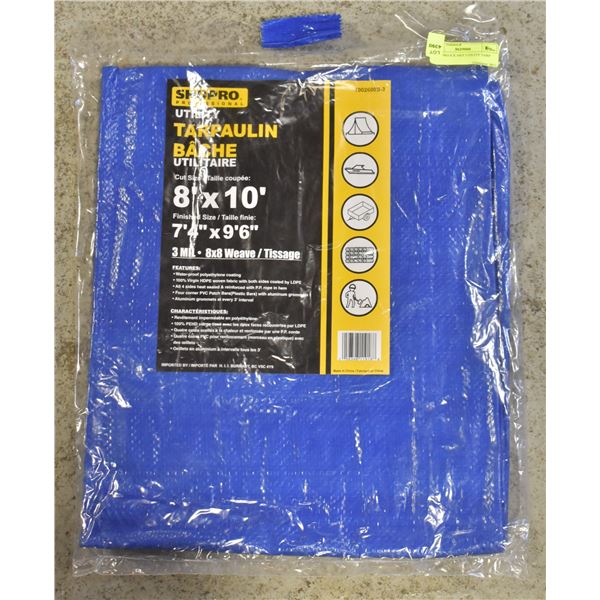 SHOP PRO 8 X 10FT UTILITY TARP