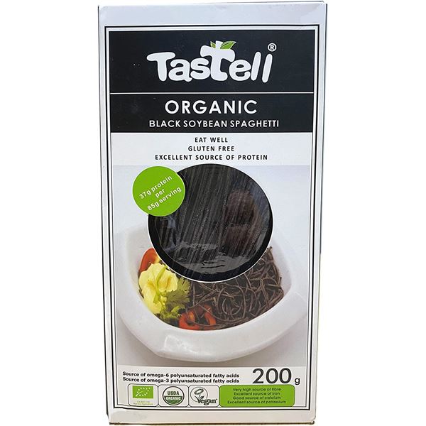 3 BOXES OF TASTELL ORGANIC BLACK SOYBEAN SPAGHETTI