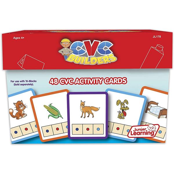 NEW CVC BUILDERS 48 ACTIVITY CARD LEARNING SET