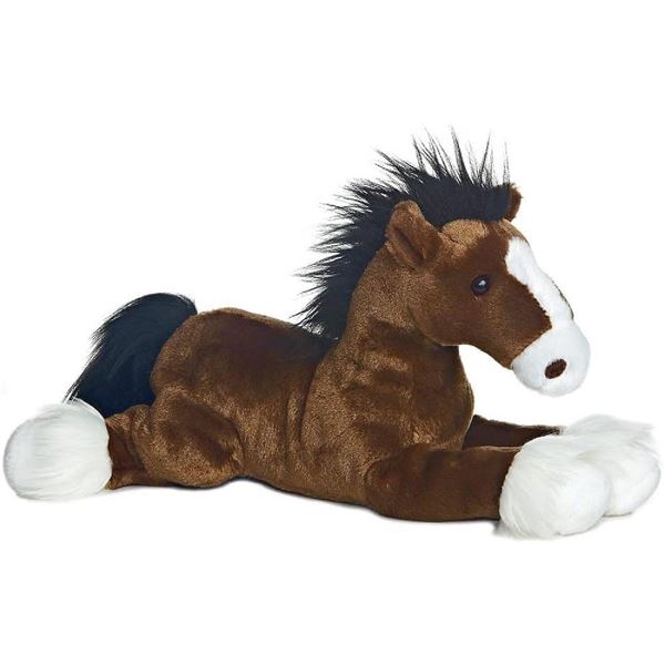 NEW AURORA FLOPSIE-CAPTAIN 12 INCH HORSE