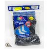 Image 1 : BLACK CREW SOCKS 12-16 SIZE 6-PACK