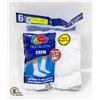 Image 1 : WHITE CREW SOCKS 6-12 SIZE 6-PACK