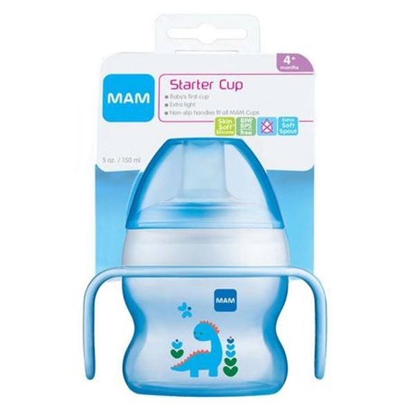 NEW MAM BLUE 4+ MONTHS STARTER CUP