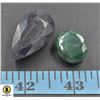 Image 1 : #117-EMERALD & SAPPHIRE GEMSTONE 98.65CT
