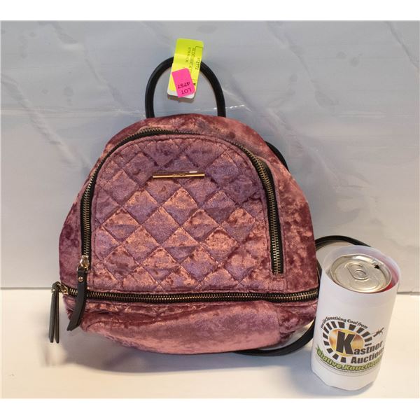ALDO PINK FABRIC & LEATHER STRAP BACKPACK