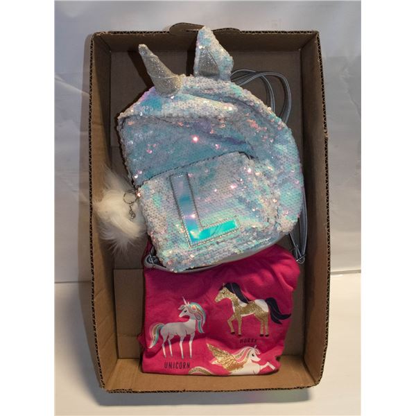 BOX WITH JUSTICE GIRLS SEQUENCE BACKPACK