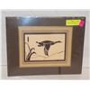 Image 1 : VINTAGE FOLKART PRINT "LAKELAND DUCK" BY HANNA