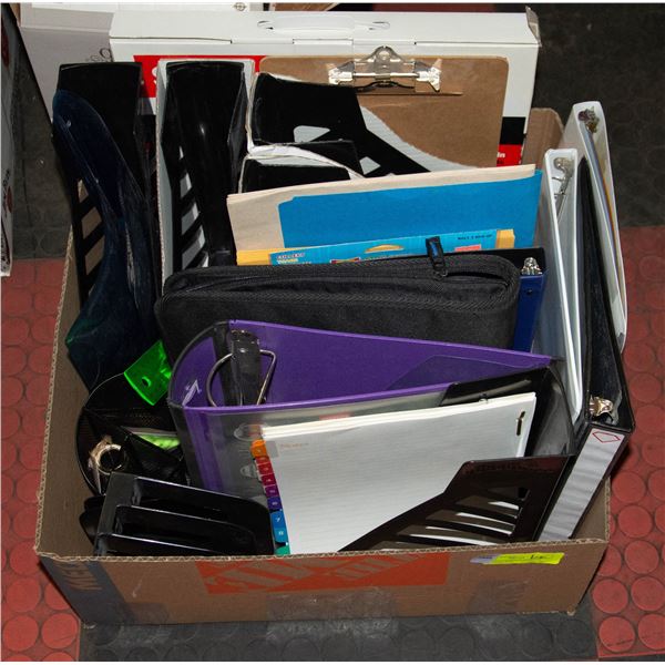 BOX FULL OF OFFICE STORAGE SOLUTIONS, FILE