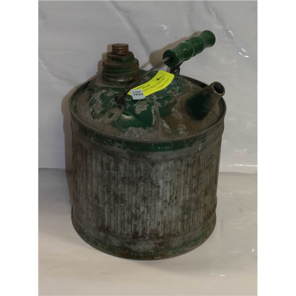 ANTIQUE SMALL GREEN GAS CAN