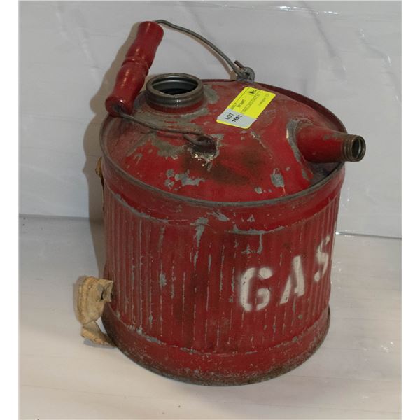 ANTIQUE SMALL RED GAS CAN