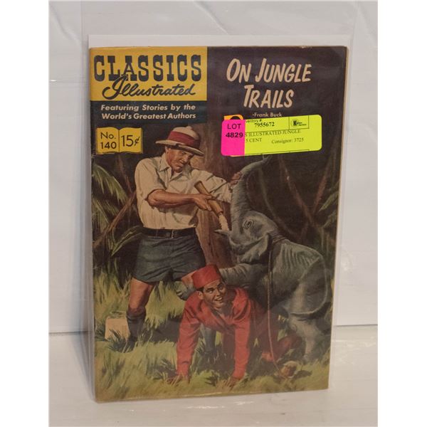 CLASSICS ILLUSTRATED JUNGLE TRAILS 15 CENT