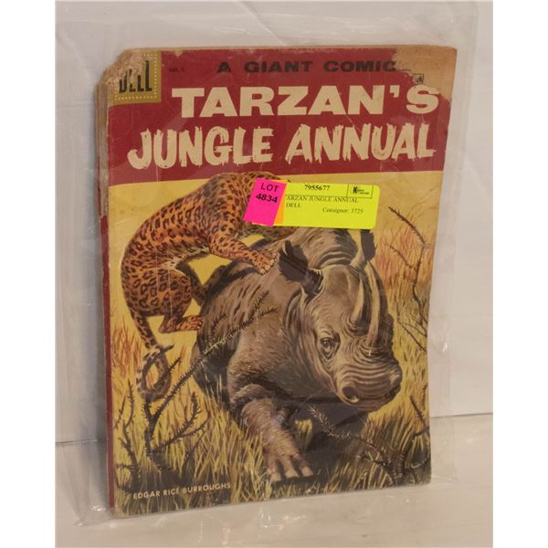 1950S TARZAN JUNGLE ANNUAL COMIC DELL