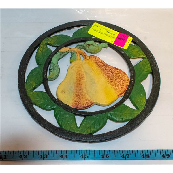 8 INCH CAST IRON TRIVET