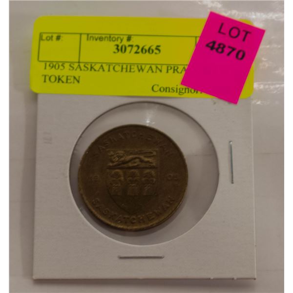 1905 SASKATCHEWAN PRAIRIE LILY TOKEN